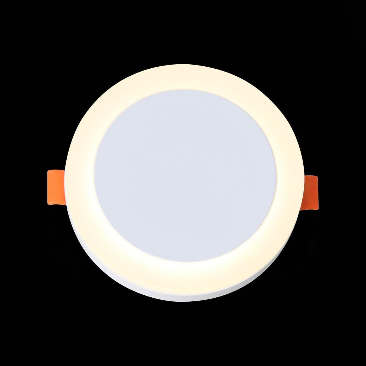 ST Luce ST104.502.06 Светильник потолочный Белый LED 1*6W 3000K 468Lm Ra>80 120° IP20 D110xH20 170-240V — миниатюра 2