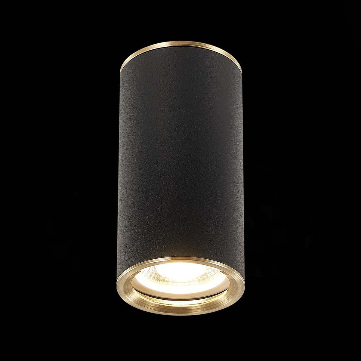 ST Luce ST111.437.01 Светильник потолочный Черный GU10 1*50W D54xH105 220V Без ламп — миниатюра 2