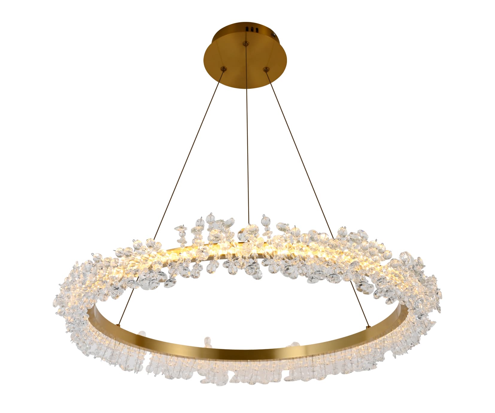 Kink Light 08244,36A(4000K) Подвес Лаура латунь d80 h150 Led 40W (4000K)