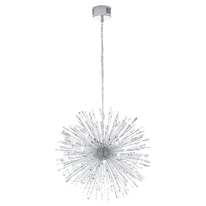 Eglo Подвес LED VIVALDO 1, 32х1,2W(G4), Ø980, H2850, сталь, хром/хрусталь, прозрачный 39262