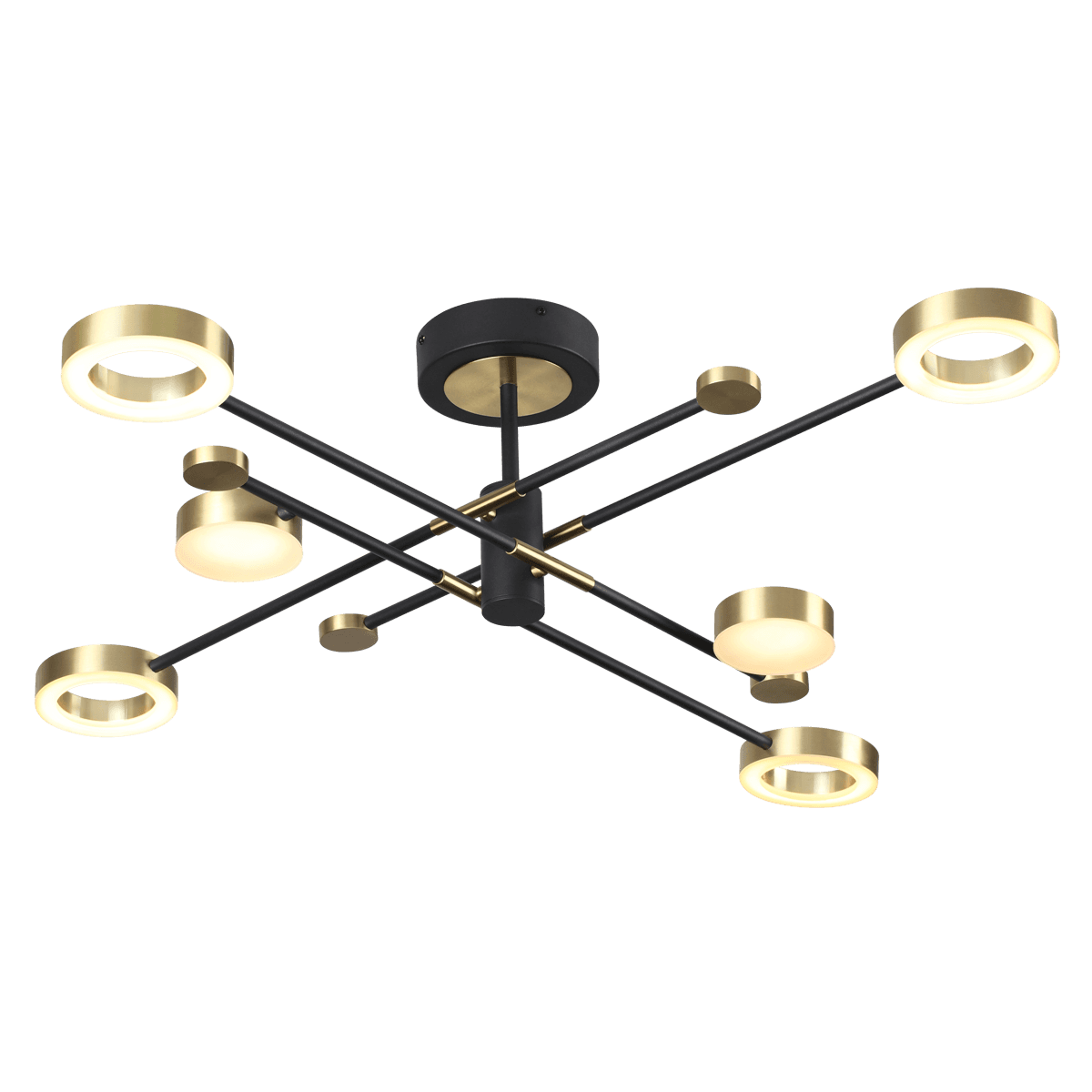Odeon Light 4321/55CL MIDCENT ODL22 121 металл/черный с бронзой Потолочный светильник IP20 LED 55W DENZEL — миниатюра 2