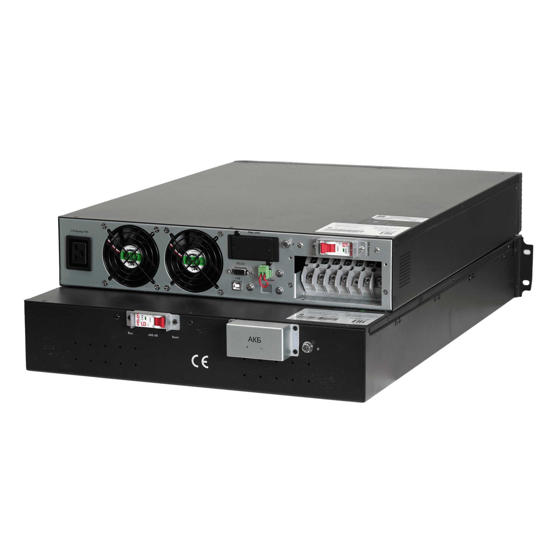 Systeme Electric ИБП Smart-Save Online SRV Systeme Electric 10000 ВA, 10000 Вт, 230 В, 1:1, 2U+2U, 16 шт. АКБ, 12В 9Ач, клеммы — миниатюра 5