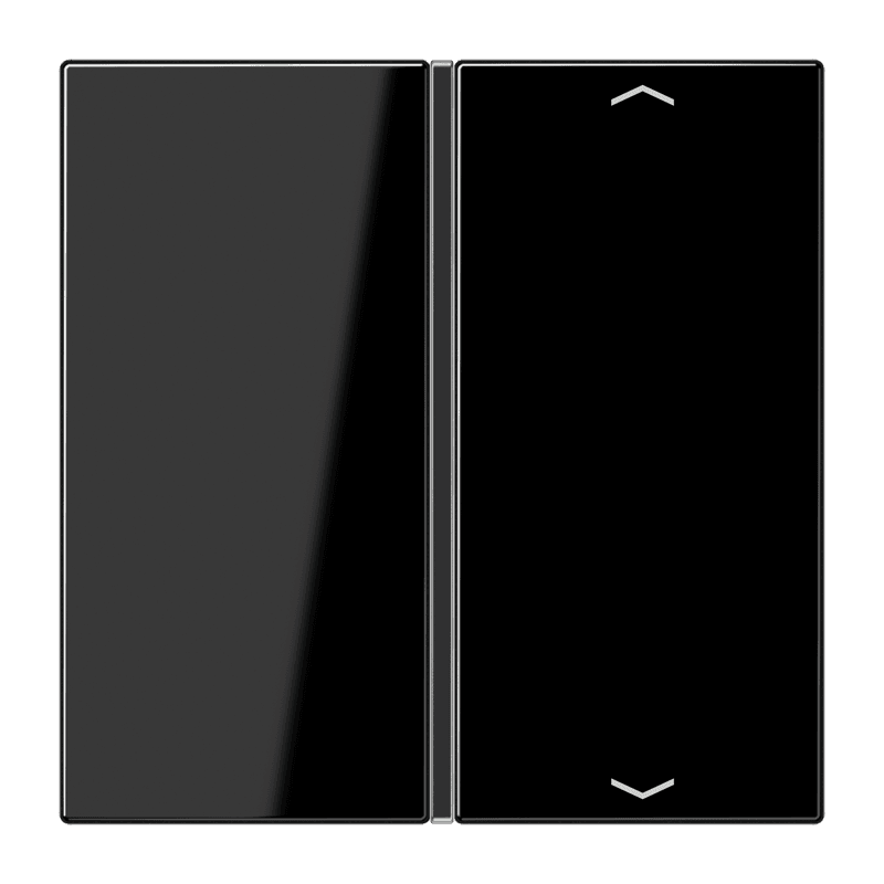 JUNG Клавиша для сенсорного модуля KNX, одиночная, черная LS401TSAPSW