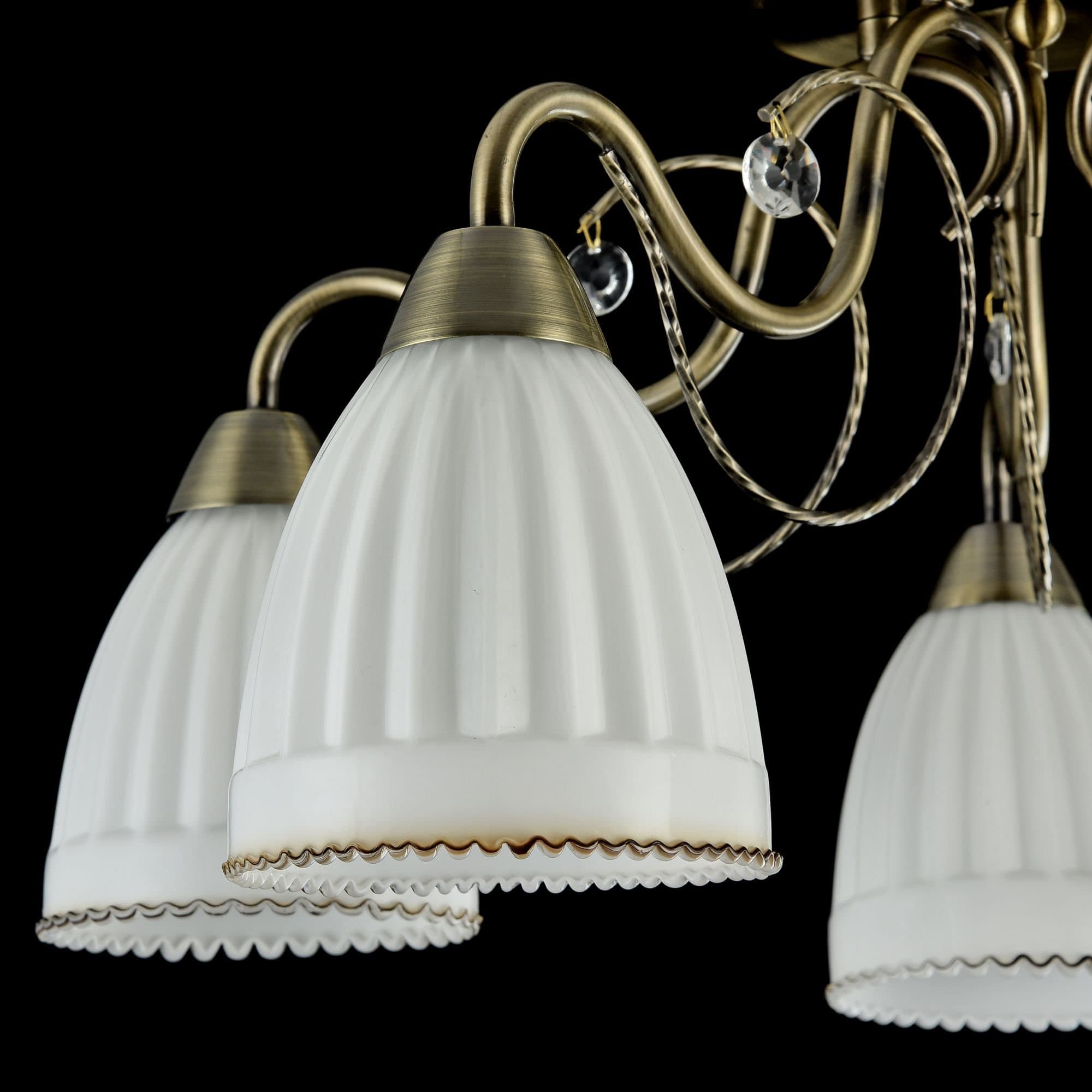 Freya Classic Letizia Бронза Потолочный светильник E14 40W FR2757-PL-05-BZ — миниатюра 4