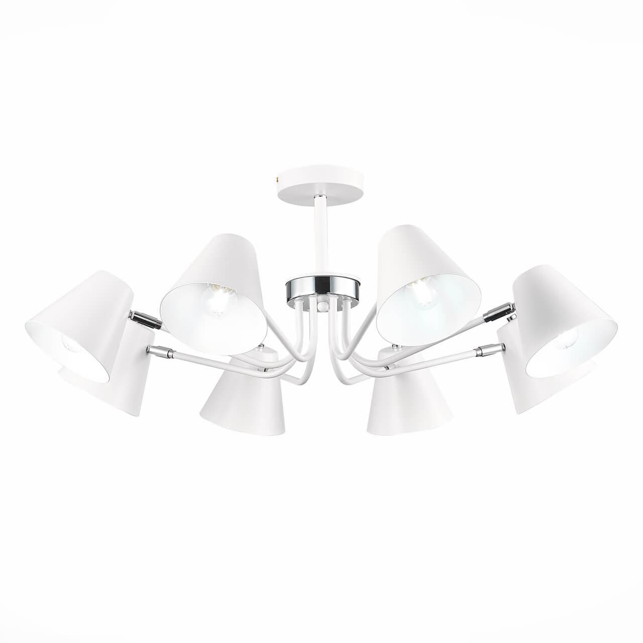 Evoluce SLE106702-08 Светильник потолочный Белый,Хром/Белый E27 8*60W — миниатюра 4