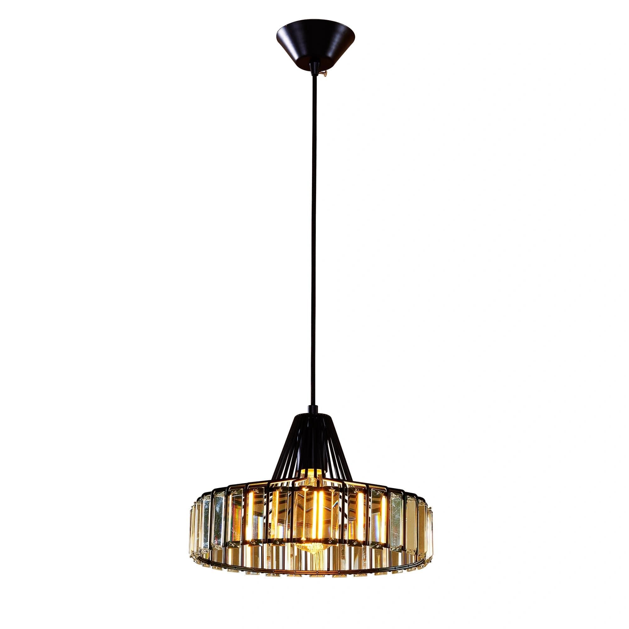 Citilux CL450212 Эдисон Черн+Хрусталь Светильник Подвес