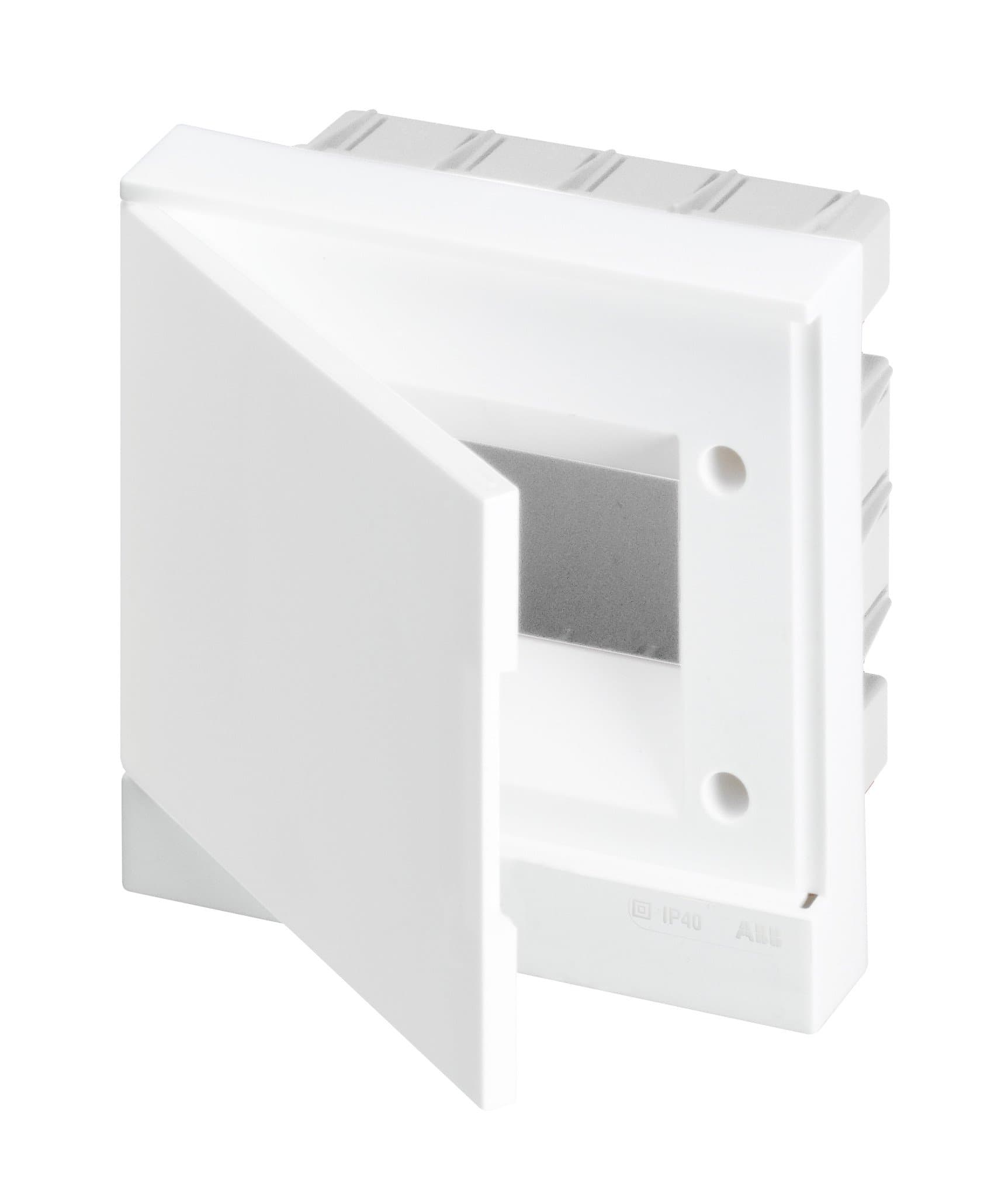 ABB Basic E Бокс в нишу 6М белая непрозрачная дверь (c клеммами) 1SZR004002A1102
