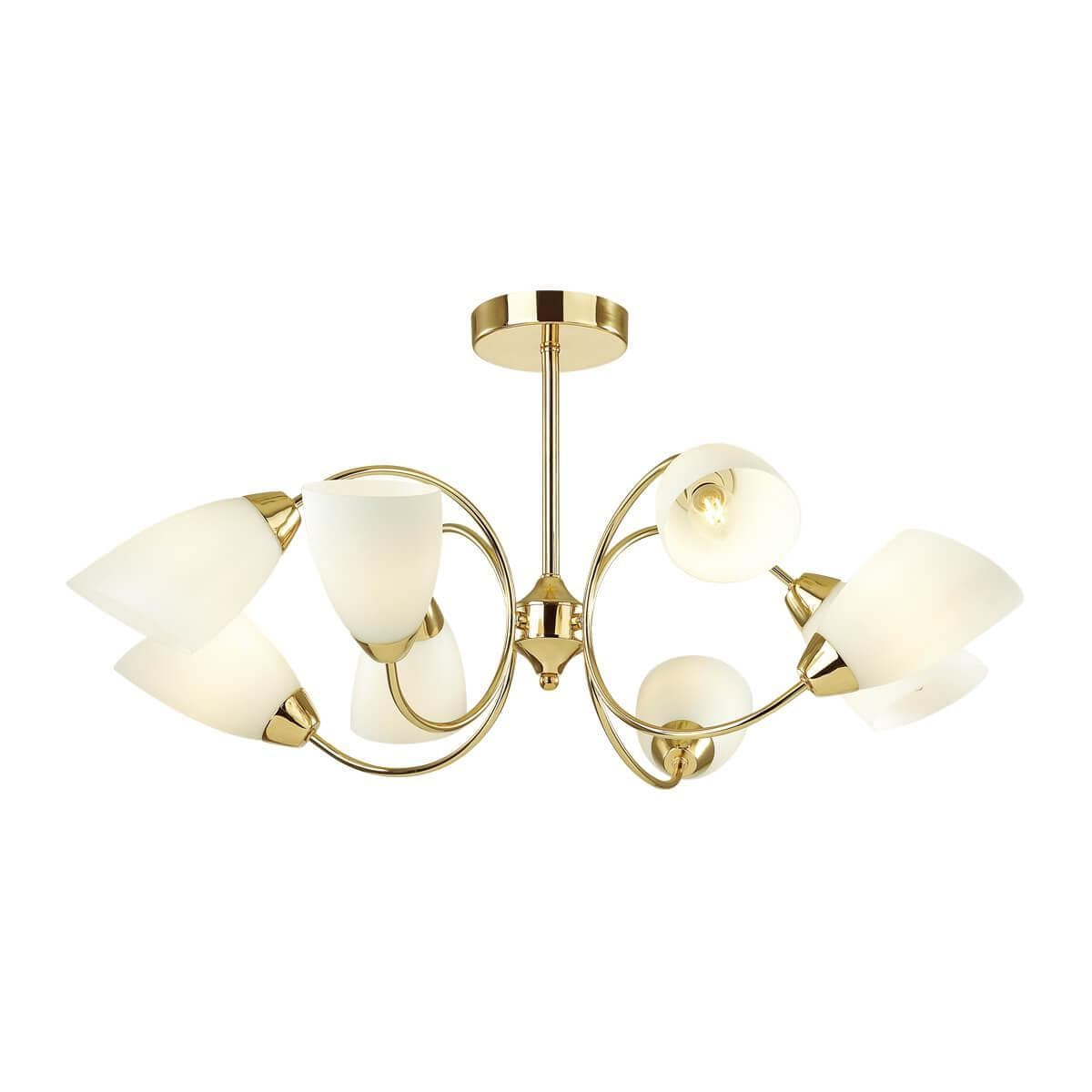 Lumion 4532/8C COMFI LN21 049 золотой, белый Люстра потолочная E14 8*40W 220V DARLENE — миниатюра 1