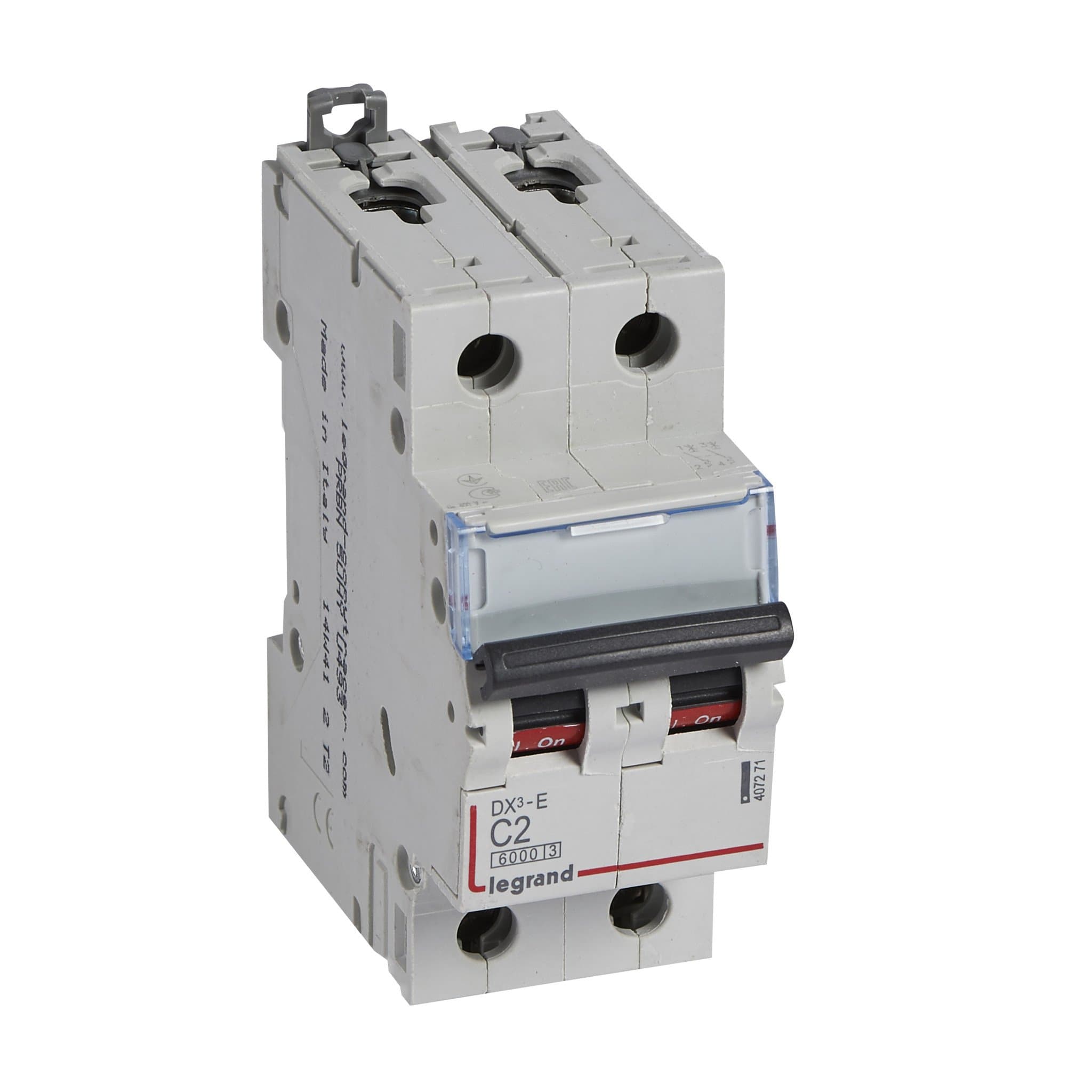 Legrand DX3-E Автоматический выключатель 2P 2А (С) 6000/6kA 407271 — миниатюра 1