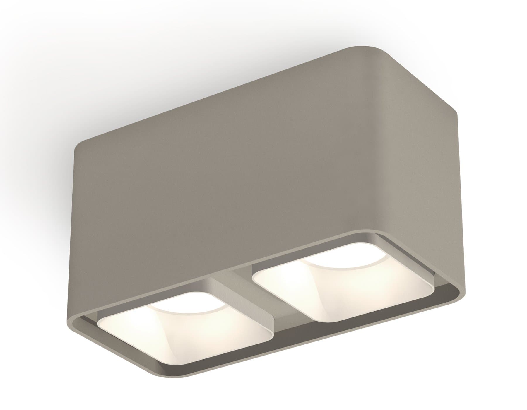 Ambrella Комплект накладного светильника XS7852001 SGR/SWH серый песок/белый песок MR16 GU5.3 (C7852, N7701) — миниатюра 1