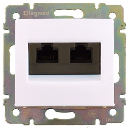 Legrand DIY Valena Крем Розетка комп(RJ45) 2-ая 5 кат UTP 695626