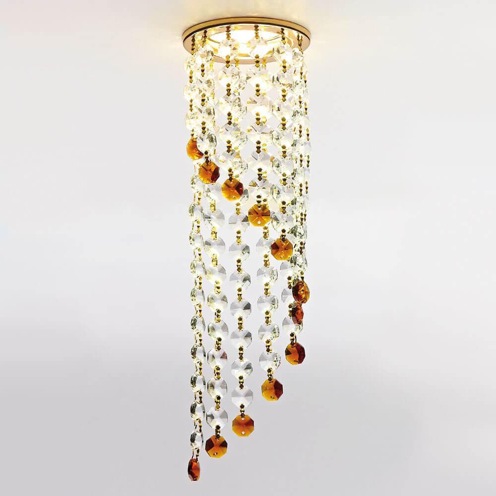 Ambrella Встраиваемый точечный светильник K3440 CL/BR/G золото/прозрачно-коричневый MR16 — миниатюра 2