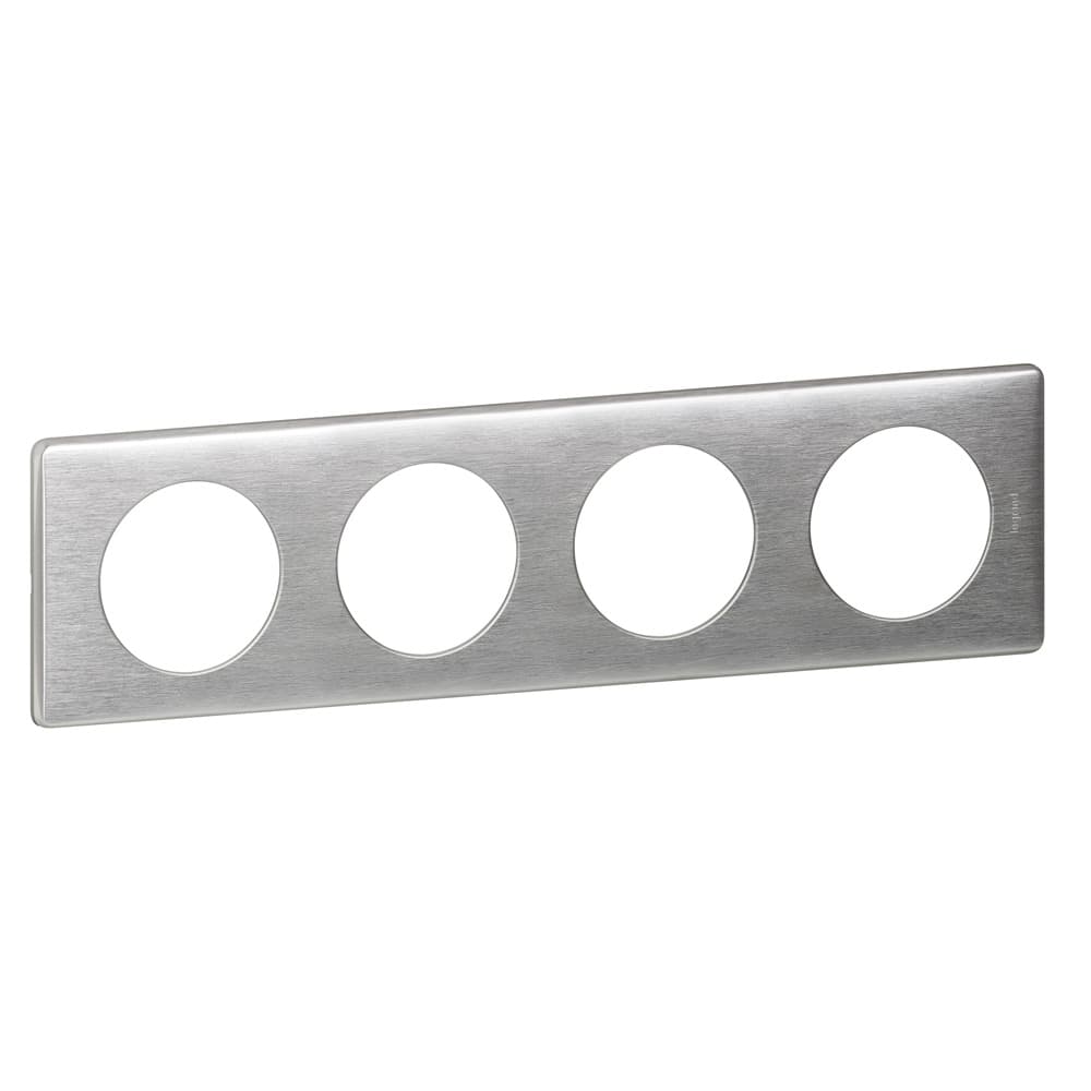 Legrand DIY Celiane Алюминий Рамка 4 поста 696964 — миниатюра 2