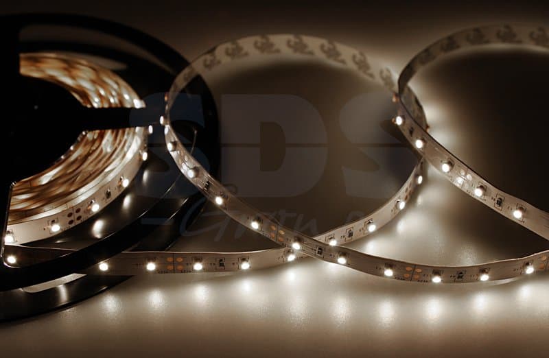 LED лента открытая, 8мм, IP23, SMD 2835, 60 LED/m, 12V, белая Rexant 141-335