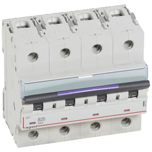 Legrand DX3 Автоматический выключатель 50кА 20А 4P B 410123 — миниатюра 2