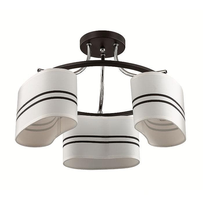 Lumion 3056/3C LN16 191 хром/черный/ткань Люстра потолочная Е14 3*40W 220V IVARA
