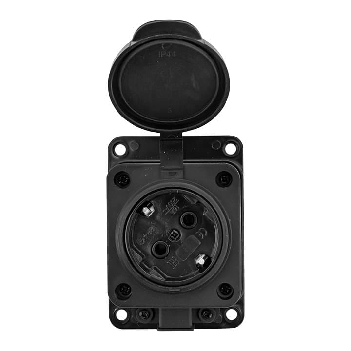 EKF Basic Розетка настенная с защитной крышкой каучуковая 230В 2P+PE 16A IP44 — миниатюра 7