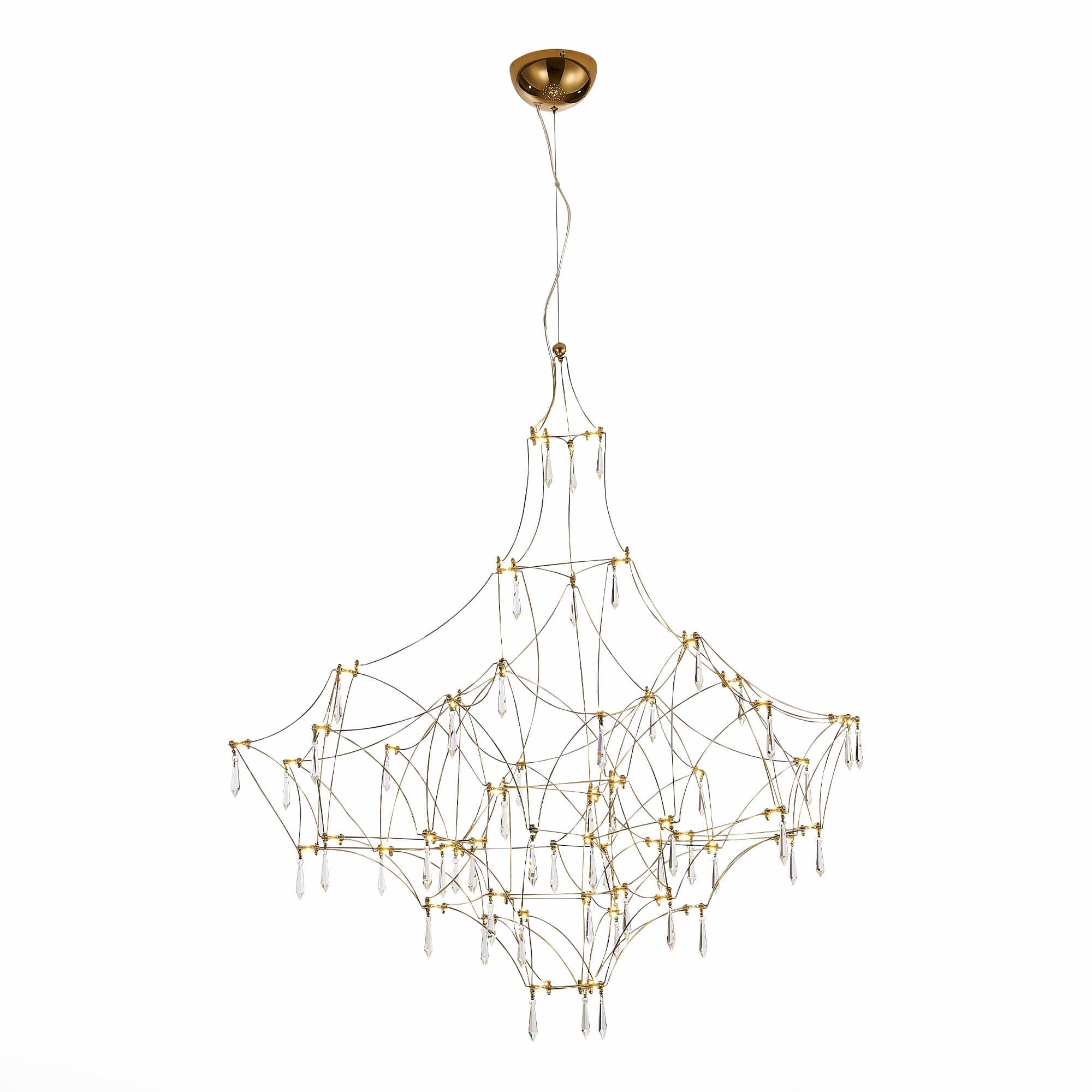 ST Luce SL797.203.114 Люстра подвесная Золото, Прозрачный LED 114*0,45W 3000K