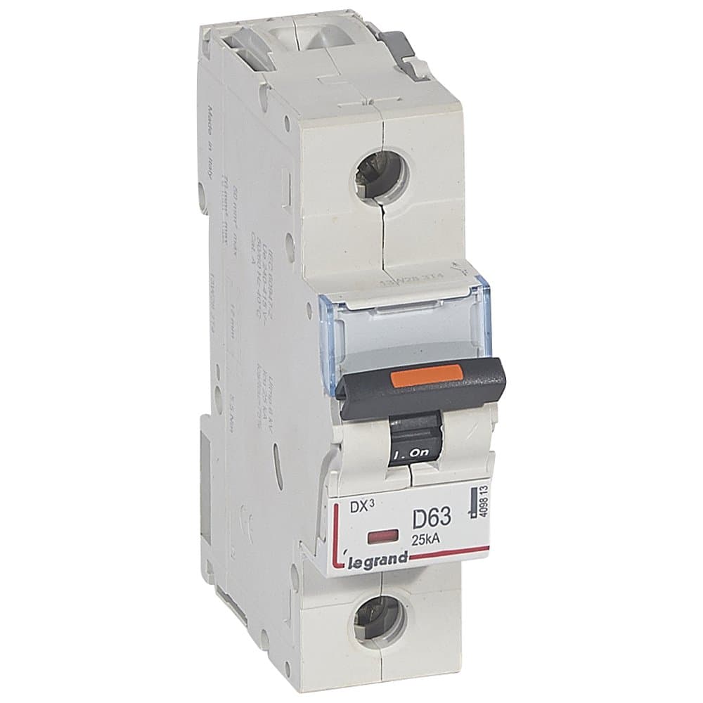 Legrand DX3 Автоматический выключатель 1P 63A (D) 25kA 409813