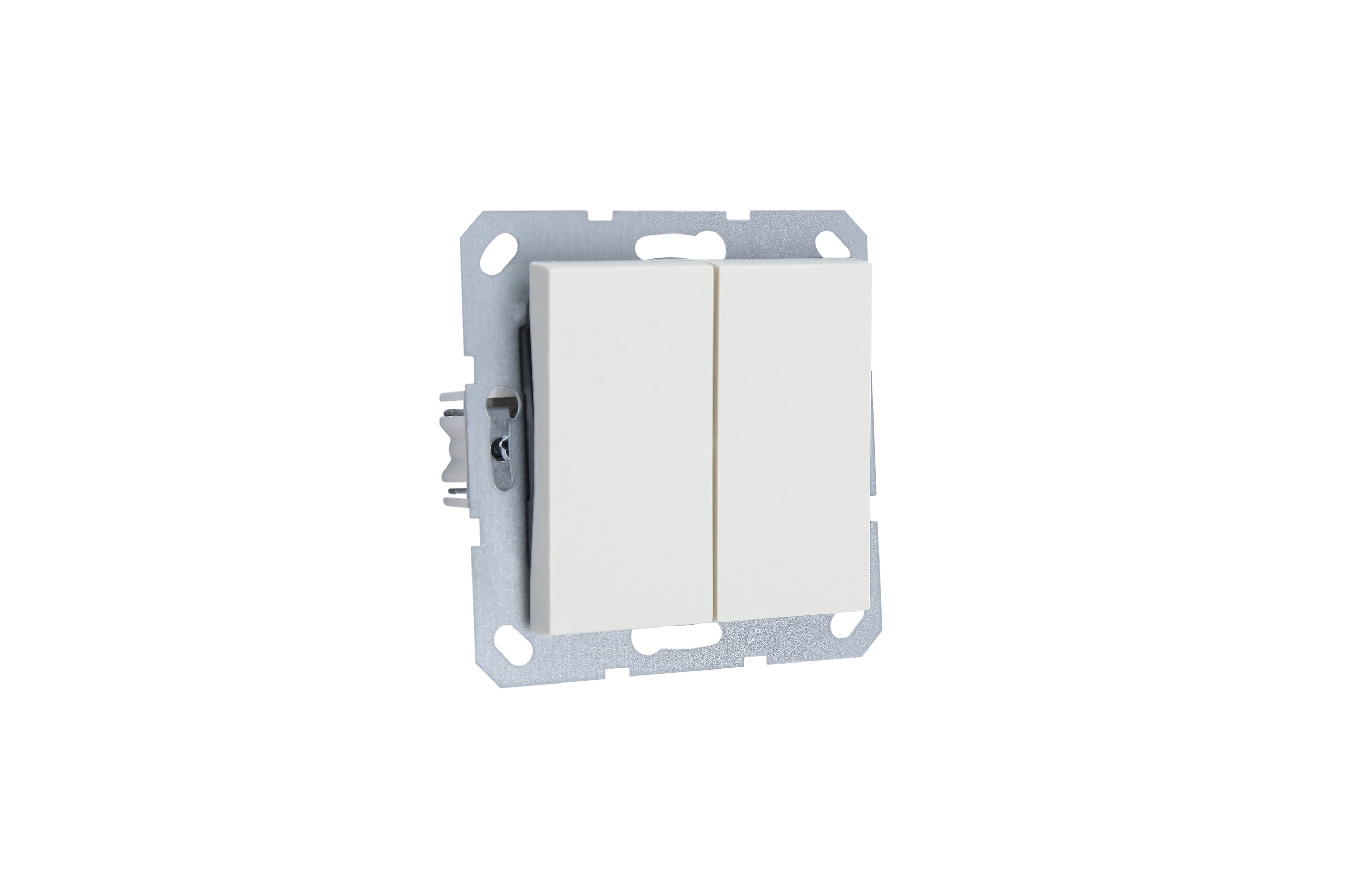 Jasmart G Слоновая кость Выключатель 2-кл проходной 10A 250V~
