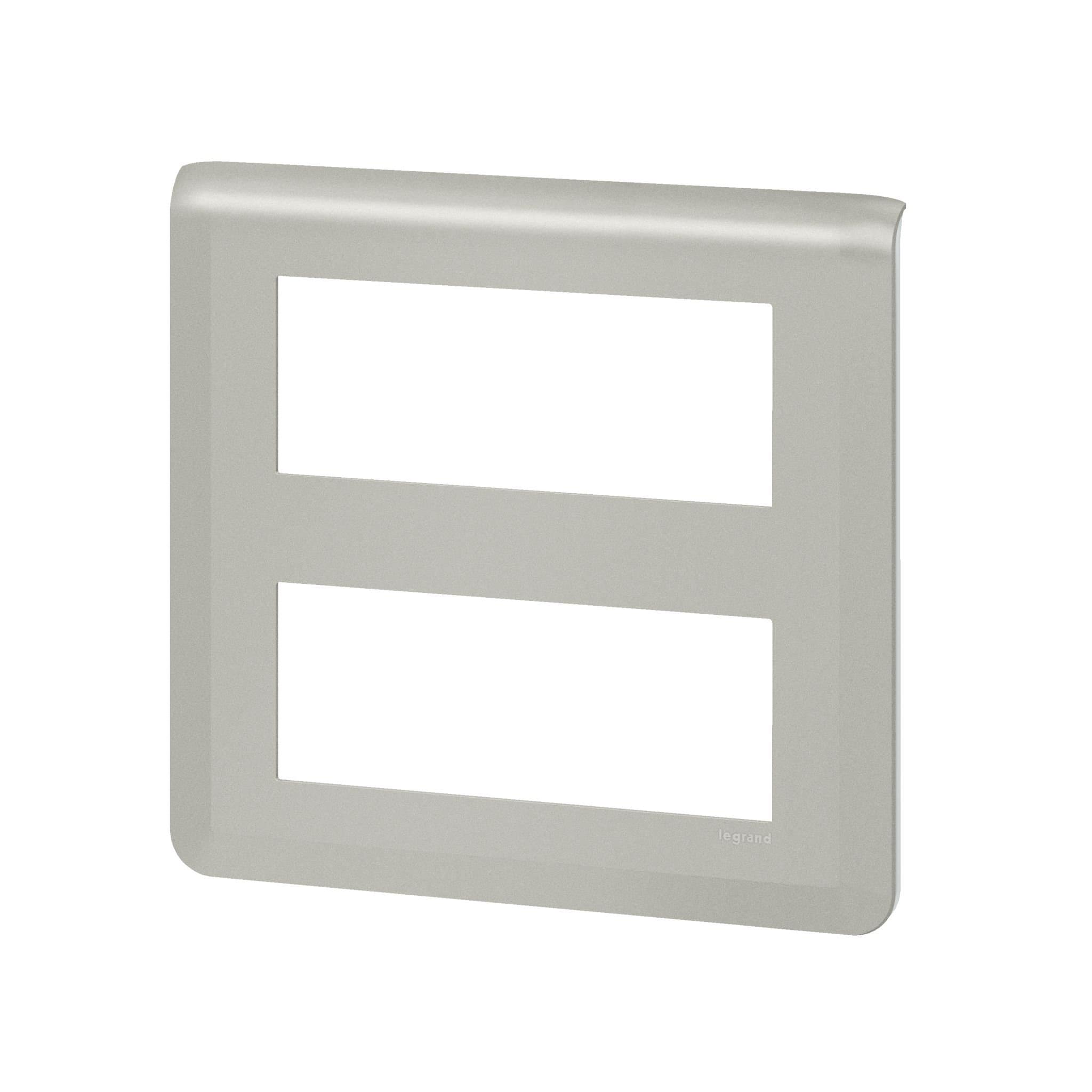 Legrand Mosaiс Рамка - Программа Mosaic - 2х5 модулей - алюминий 079330L — миниатюра 2
