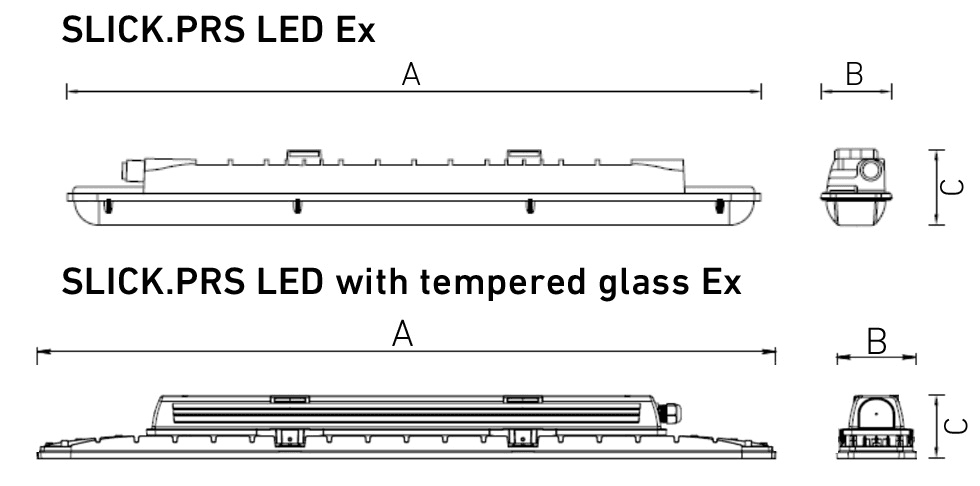 СТ Светильник SLICK.PRS LED 30 with driver box /tempered glass/ EM Ex 5000K — миниатюра 2