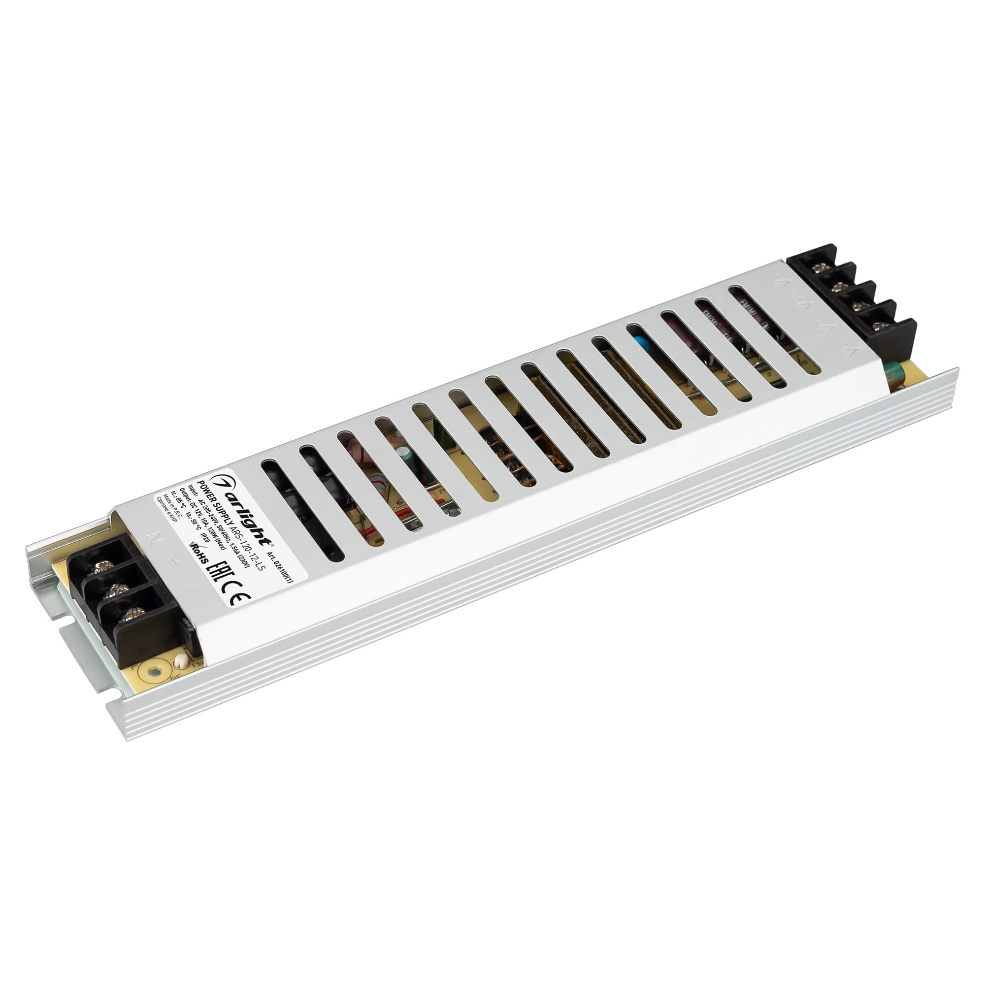 Arlight Блок питания ARS-120-12-LS (12V, 10A, 120W) (IP20 Сетка, 2 года) 026100(1) — миниатюра 1