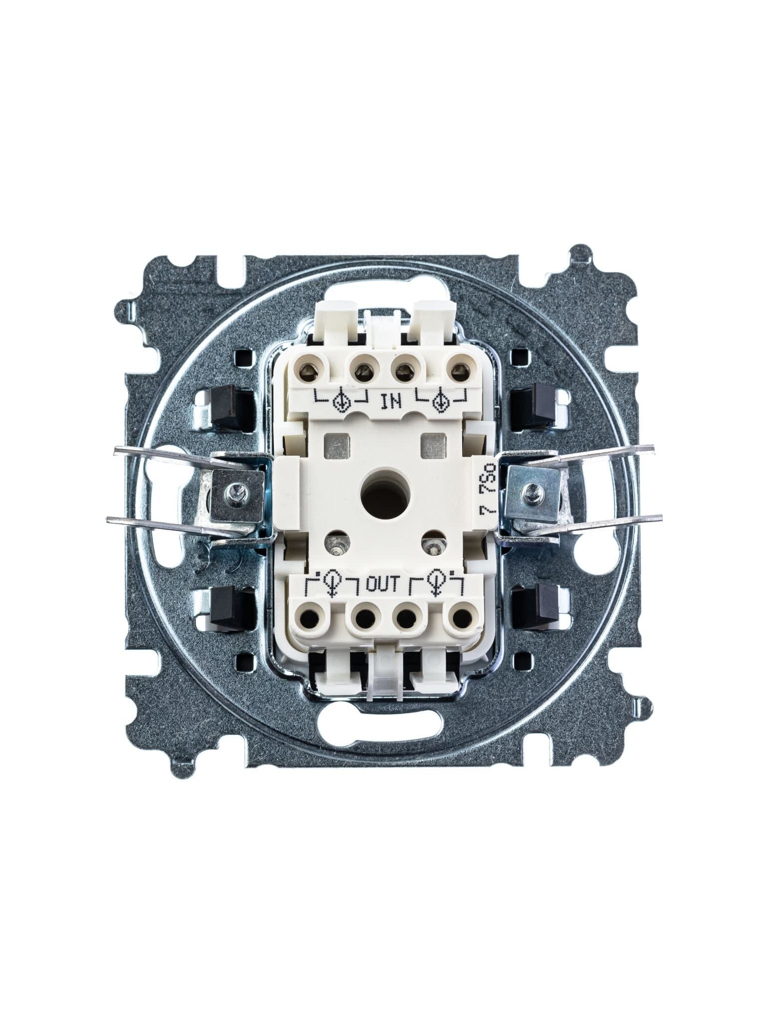 ABB EPJ Levit слоновая кость / белый Переключатель перекрёстный 1-клавишный 2CHH590745A6017 — миниатюра 4