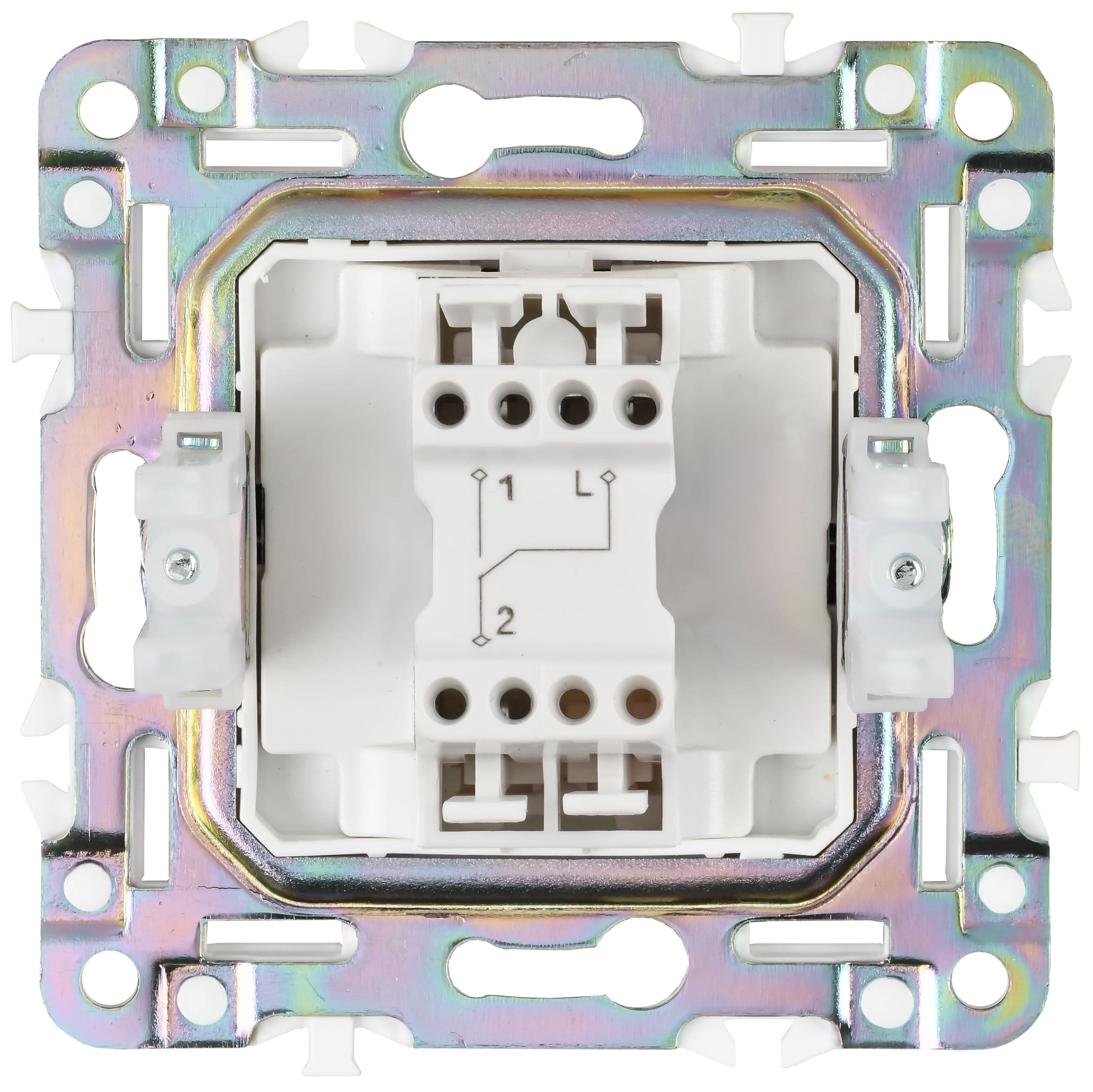 IEK SKANDY Мятный Выключатель 1-клавишный проходной 10А SK-V02G — миниатюра 3