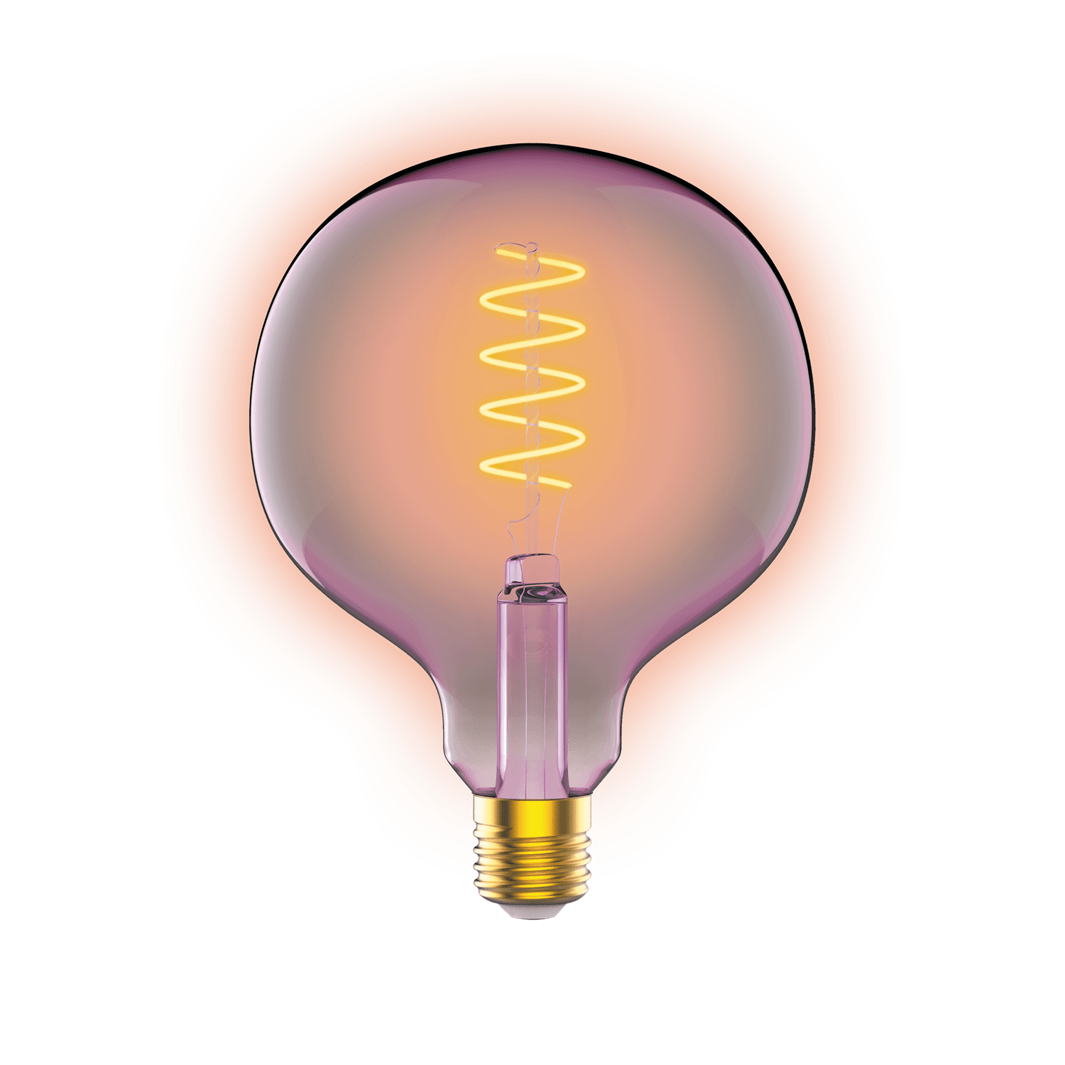 Gauss Лампа Filament G125 5W 190lm 1800К Е27 pink flexible LED 1011802105 — миниатюра 2