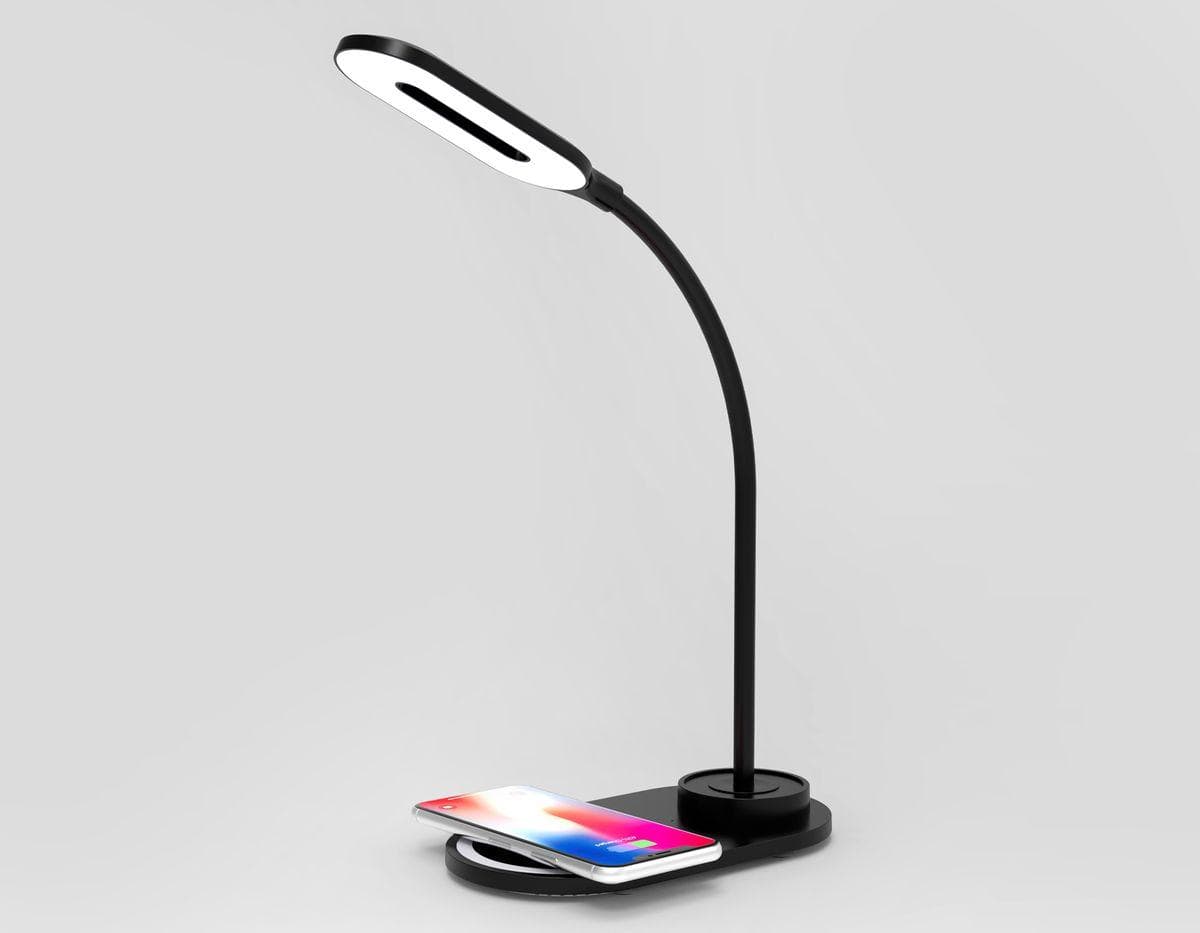 Ambrella Светодиодная настольная лампа с беспроводной зарядкой DE589 BK черный LED 3000-6400K 3W — миниатюра 4
