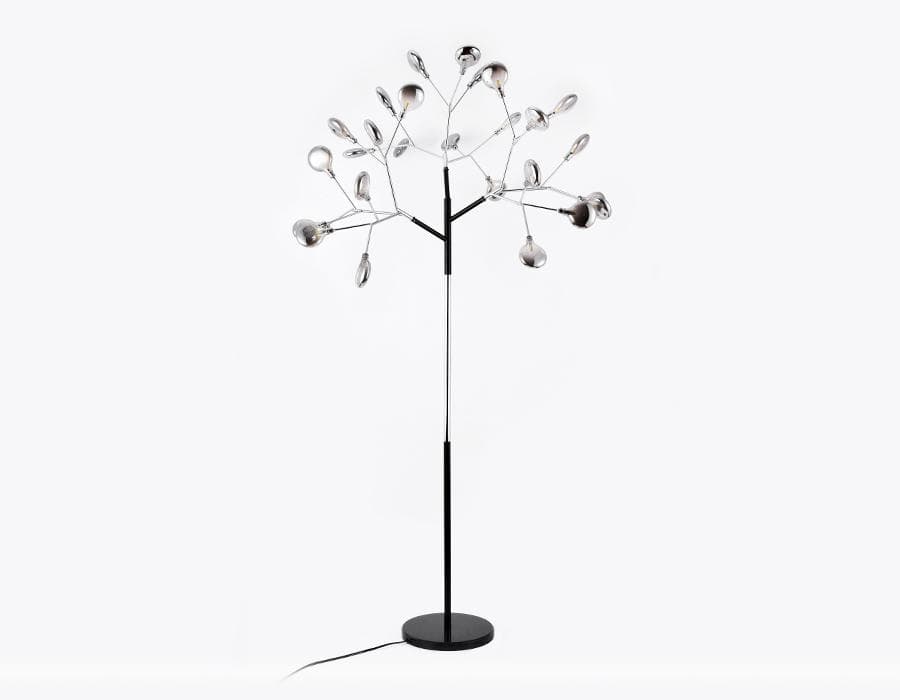 Ambrella Напольный телескопический светильник со сменной лампой TR3030/27 BK/SM черный/дымчатый G4/27 max 20W D840*1700 (лампы LED G4 1.5W 4200K в ком — миниатюра 4