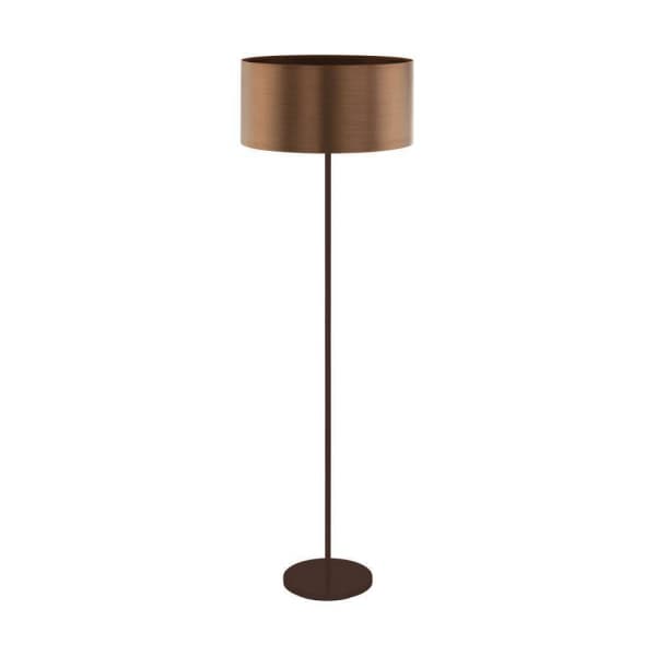 Eglo 39358 Торшер SAGANTO 1, 1x60W(E27), сталь, коричневый/пластик, коричневый, медный
