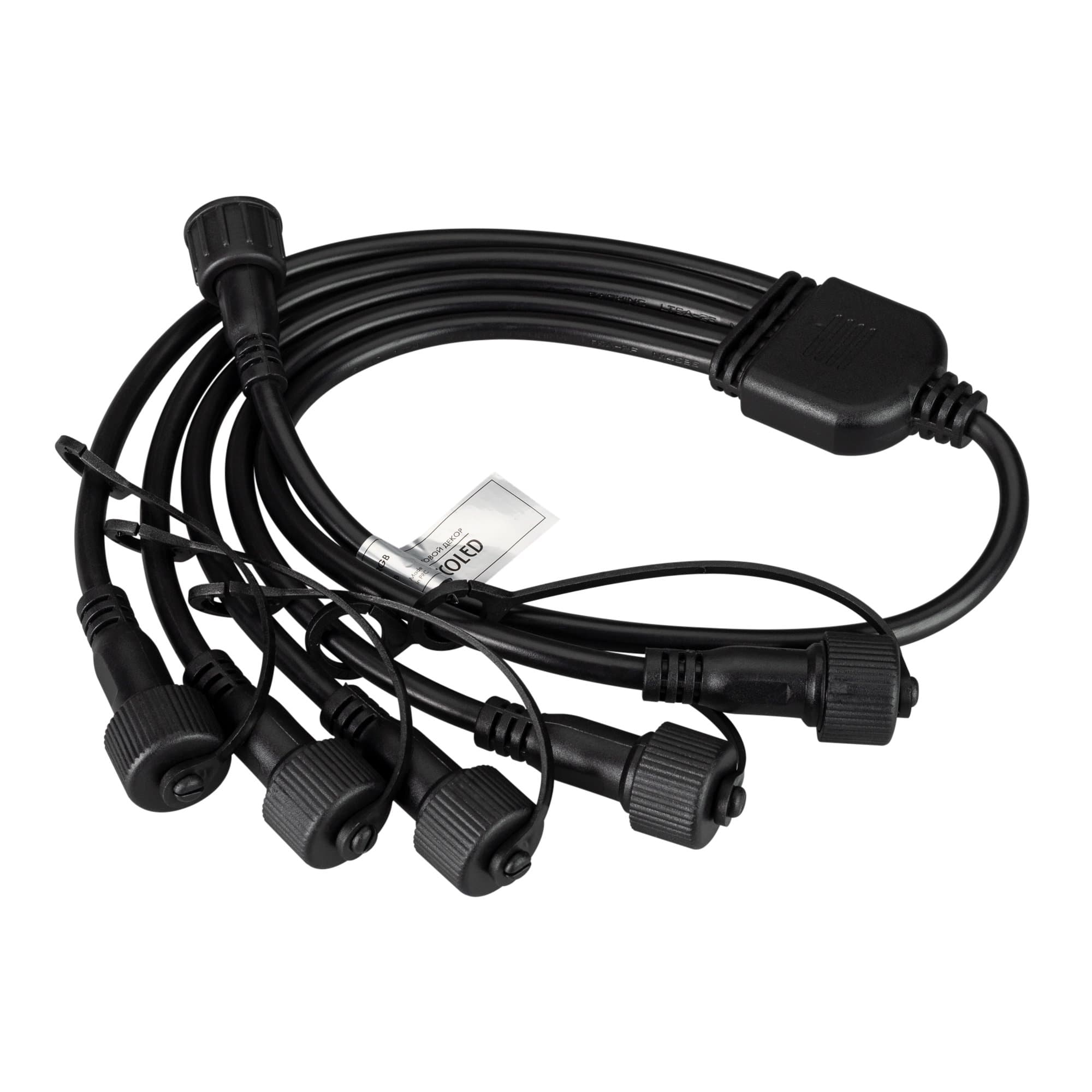 Arlight Коннектор питания ARD-CLASSIC-SYNC-RGB Black (230V, 5 ports) (Ardecoled, Закрытый) 031791