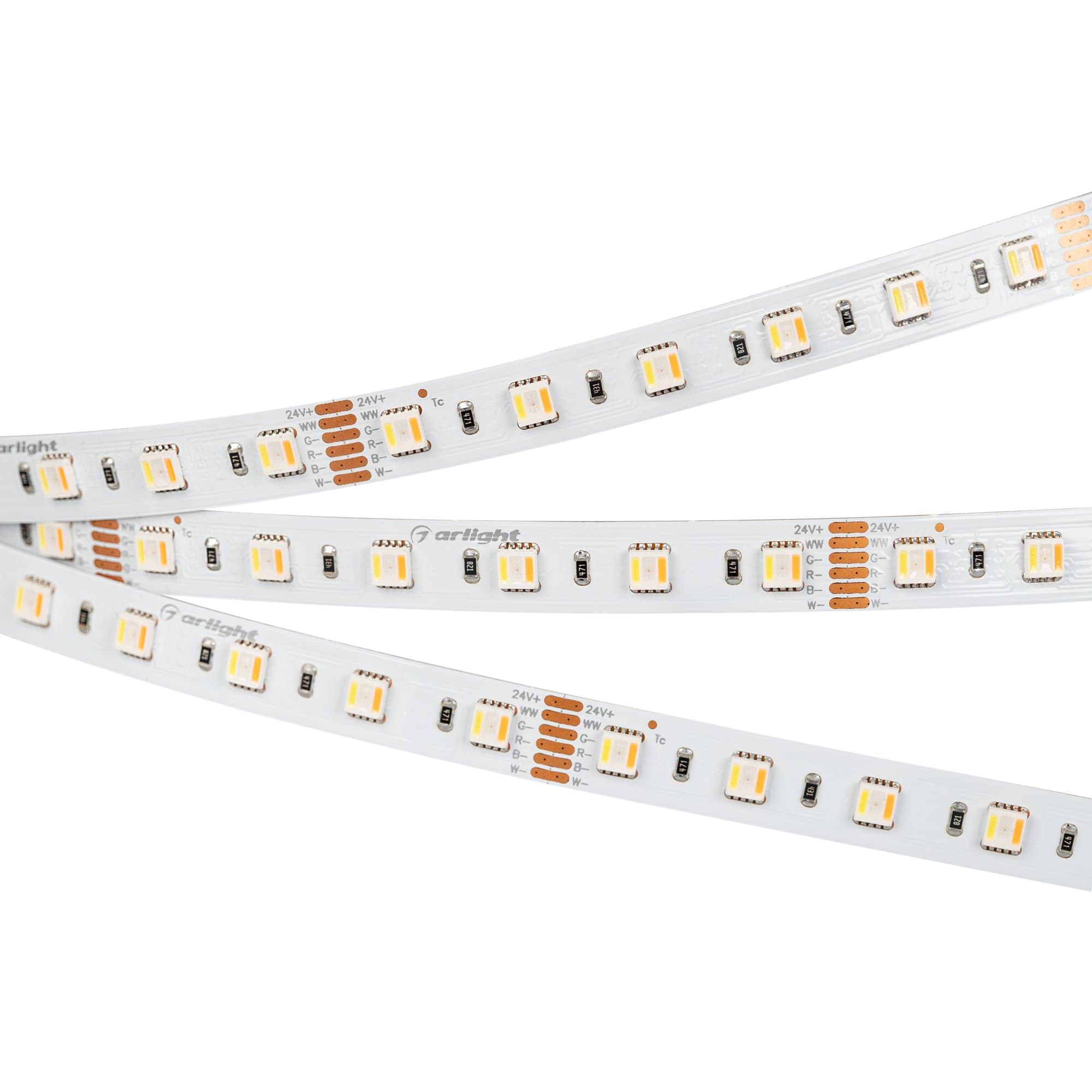 Arlight Светодиодная лента RT-B60-12mm 24V RGBW-MIX-5-in-1 (20 W/m, IP20, 5060, 5m) (Открытый) 026363(2) — миниатюра 1