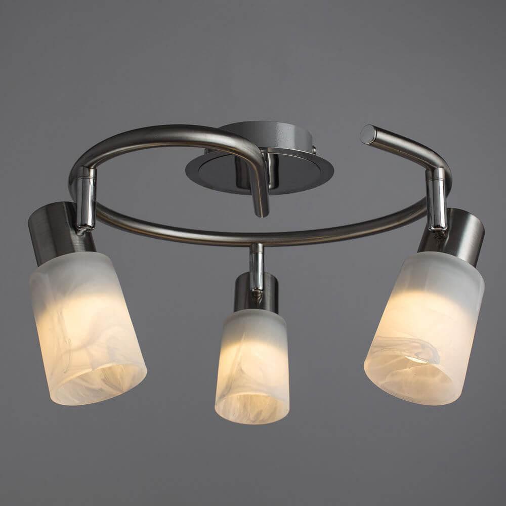 Arte Lamp Cavalletta Серебро/Белый Спот 3x40W 3xE14 A4510PL-3SS — миниатюра 3