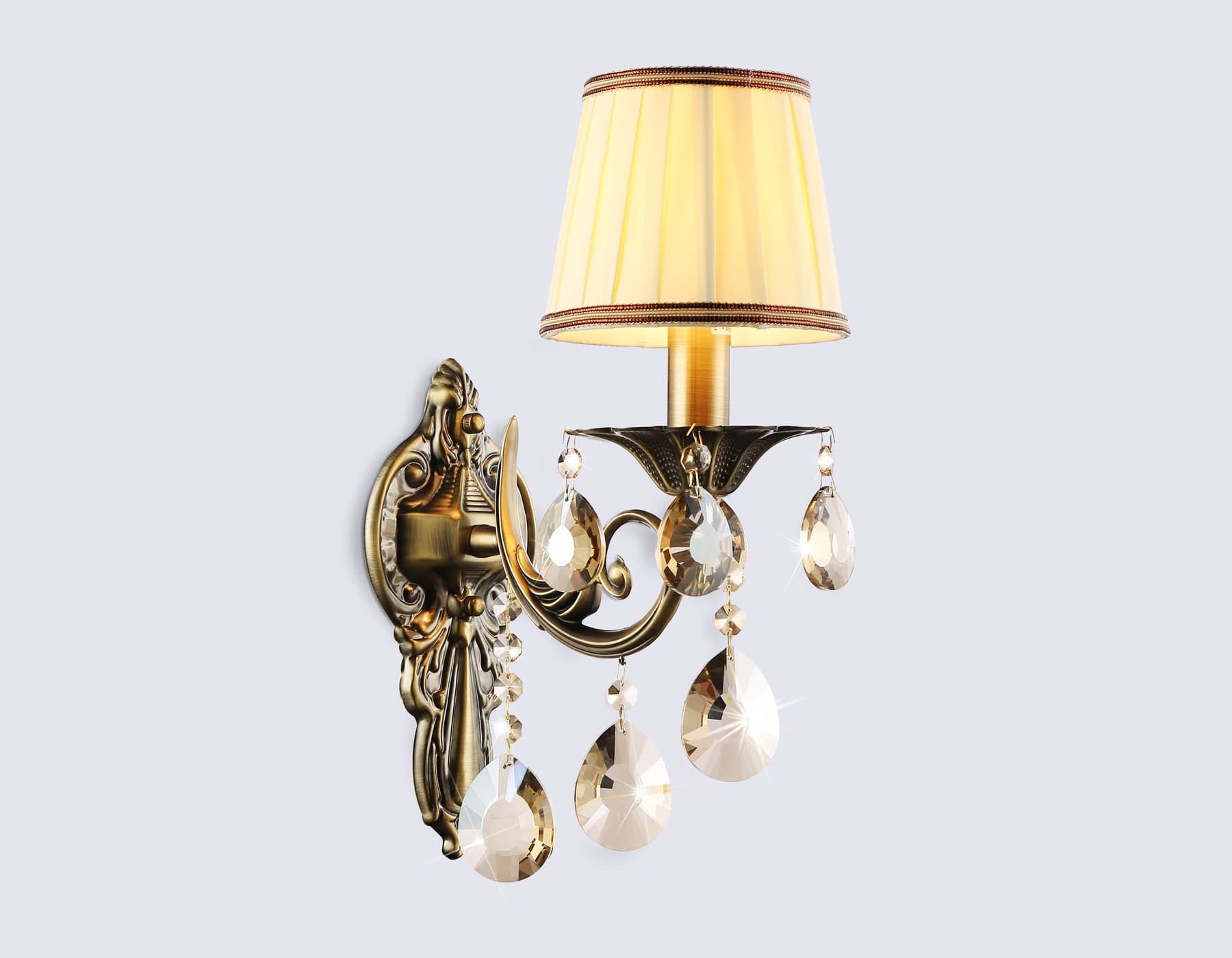 Ambrella Настенный светильник с абажуром TR4578 SB/WH бронза/белый E14 max 40W 405*130*230