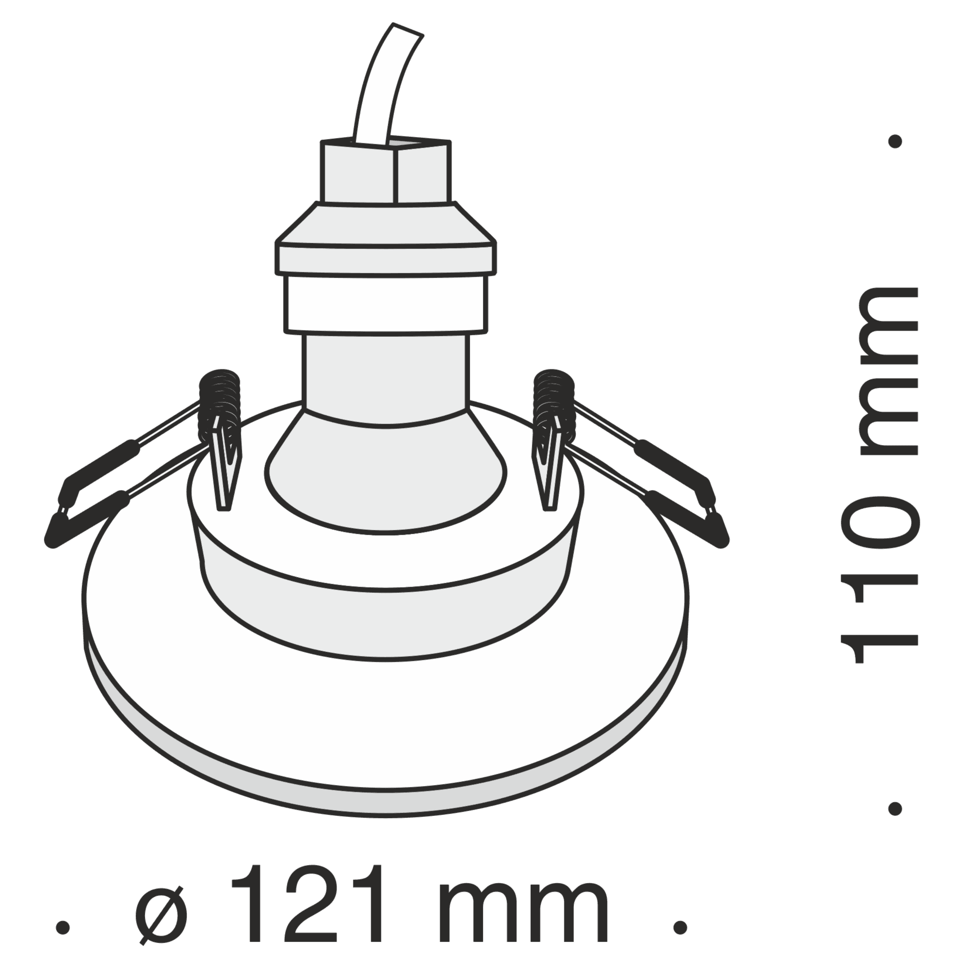 Maytoni DownLight Gyps Белый Встроенный светильник 1xGU10 35W DL004-1-01-W — миниатюра 4