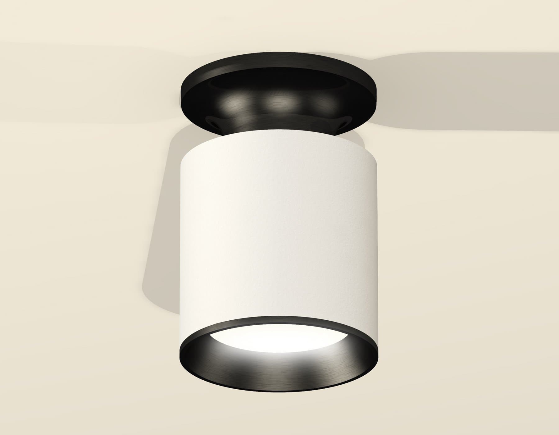 Ambrella Комплект накладного светильника XS6301120 SWH/PBK белый песок/черный полированный MR16 GU5.3 (N6902, C6301, N6103) — миниатюра 3