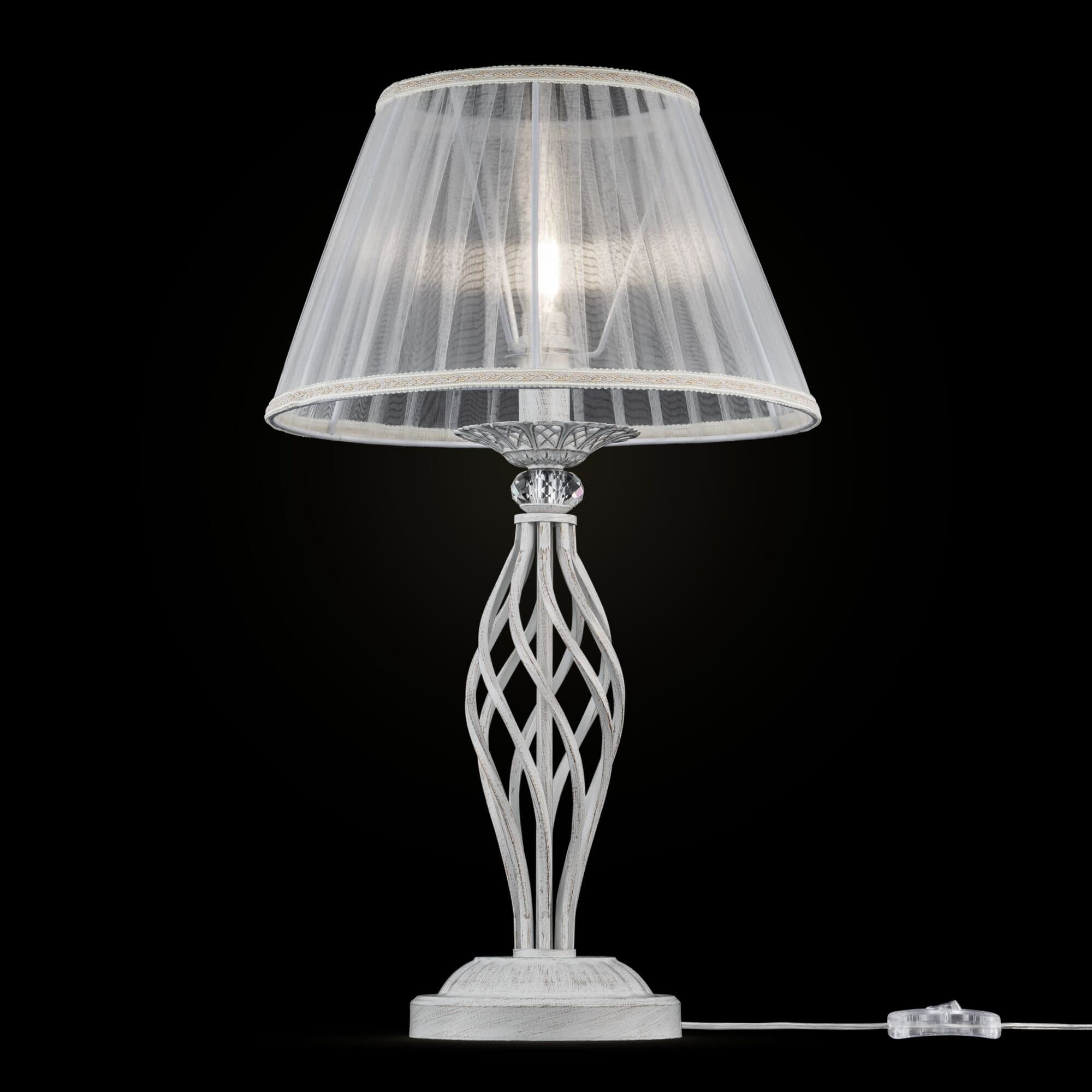 Maytoni Elegant Grace Белый с Золотом Настольная лампа 1xE14 40W ARM247-00-G — миниатюра 6