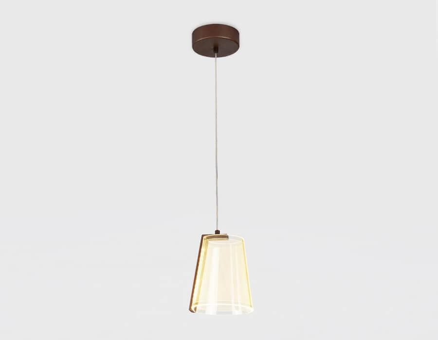 Ambrella Подвесной светодиодный светильник AK4113 CF кофе 19W D150*980 (Без ПДУ) — миниатюра 4