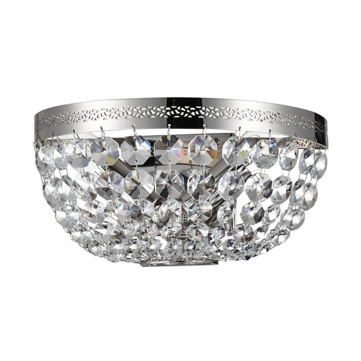 Maytoni Royal Classic Ottilia Никель Бра 2xE14 60W DIA700-WL-02-N