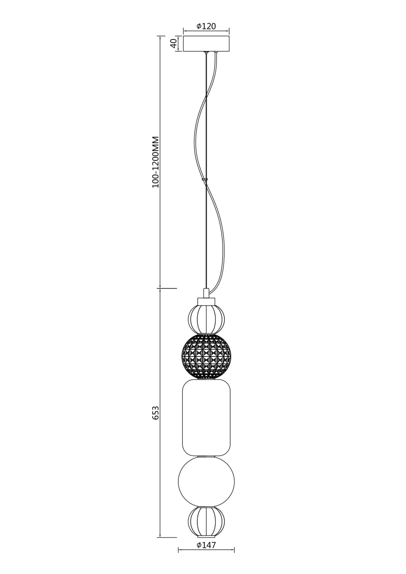 Maytoni Pendant Collar Подвесной светильник P069PL-L35CH3K — миниатюра 5