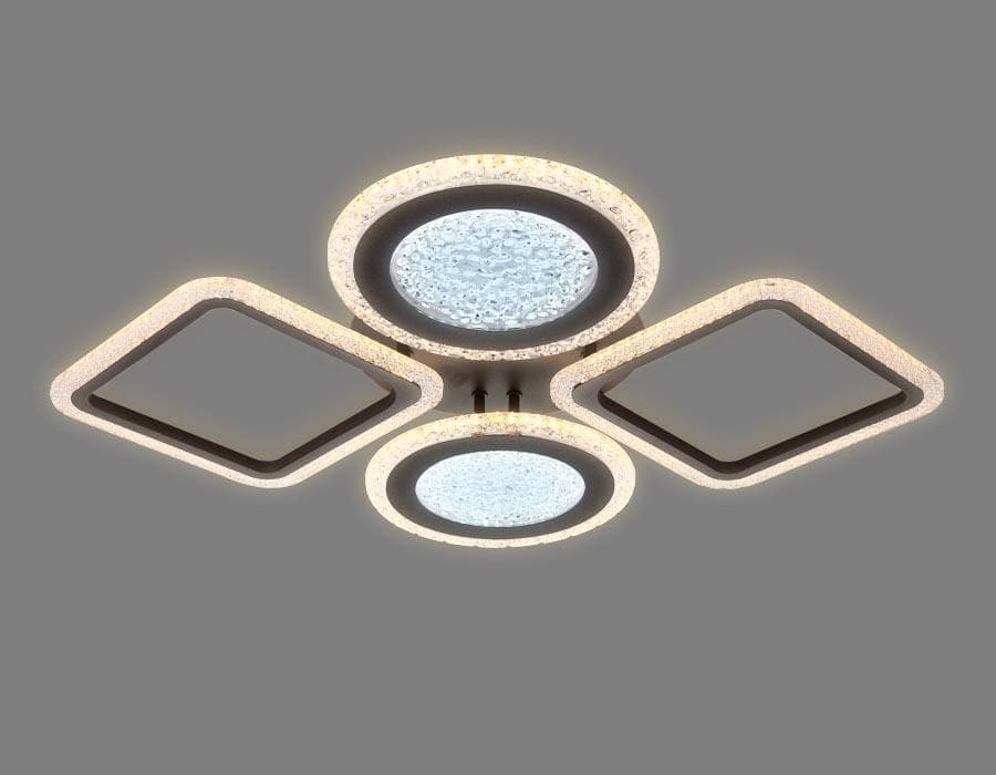 Ambrella Потолочный светодиодный светильник с пультом FA431/4 CF кофе 108W 750*580*80 (ПДУ РАДИО 2.4G) — миниатюра 4