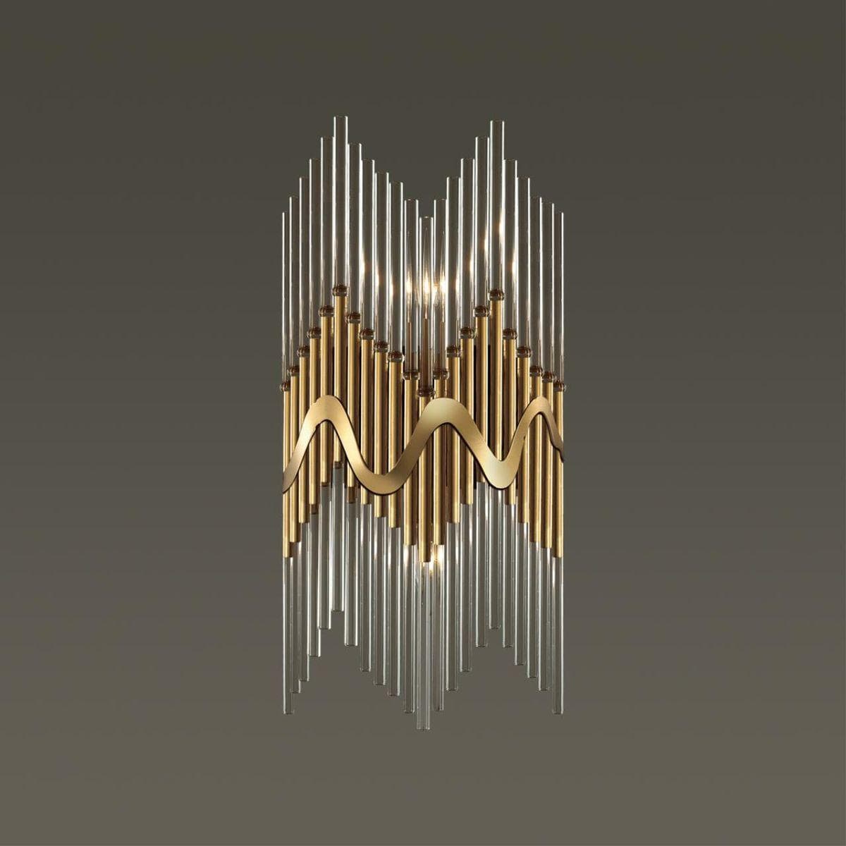 Odeon Light 4983/2W HALL ODL22 379 бронзовый/стекло Бра E14 2*40W SAVIKIA — миниатюра 4