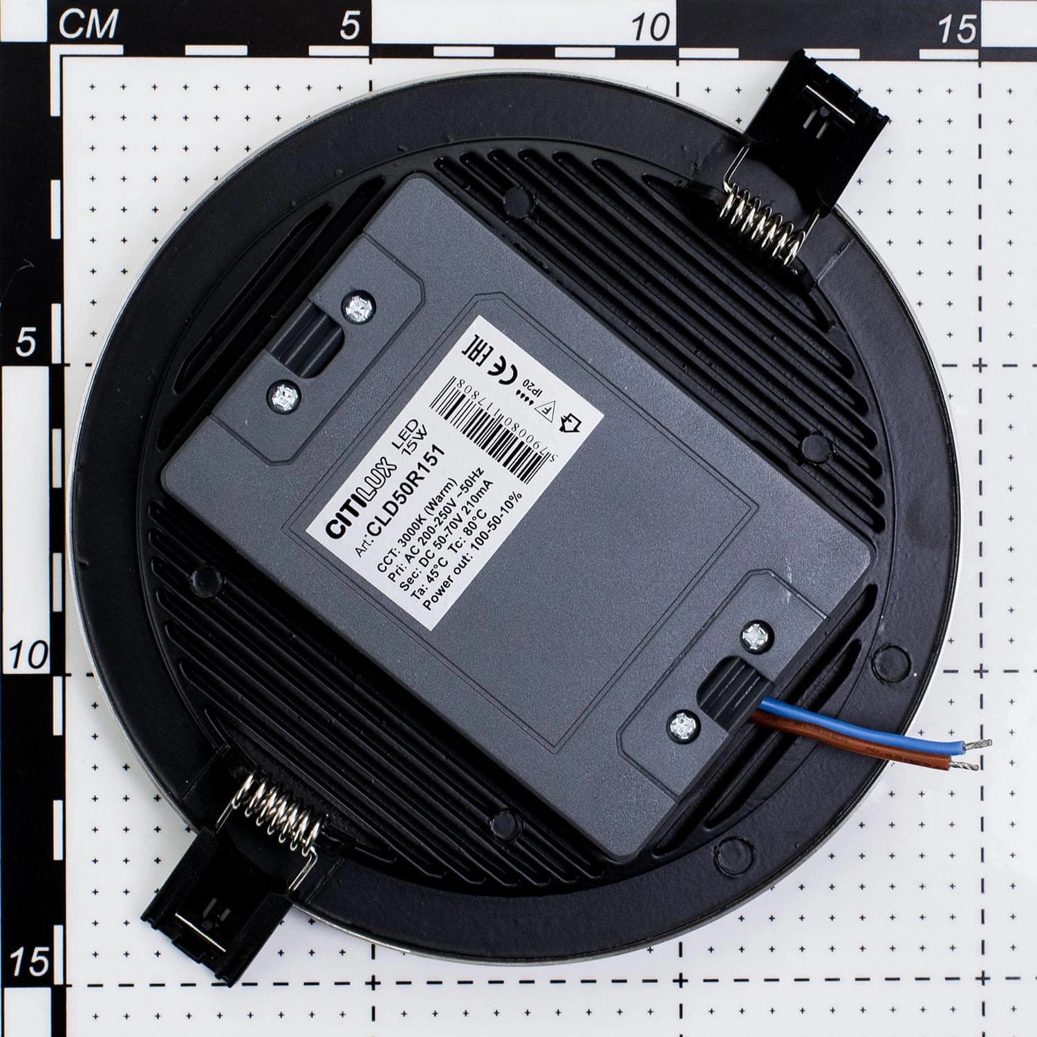 Citilux CLD50R151 Омега Хром Мат Светильник Встр 15W*3000K — миниатюра 7