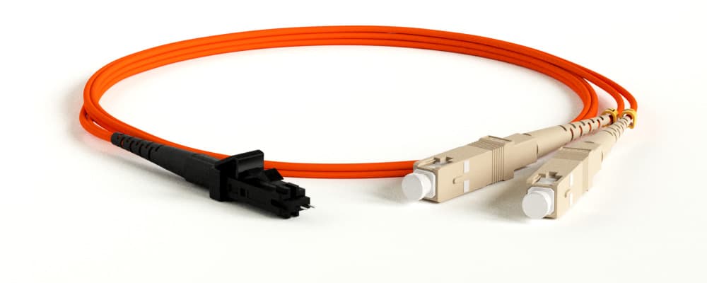 Hyperline FC-D2-50-MTRJF/PR-SC/PR--H-3M-LSZH-OR Патч-корд волоконно-оптический (шнур) MM 50/125, SC-MTRJ(мама), 2.0 мм, duplex, LSZH, 3 м 28487