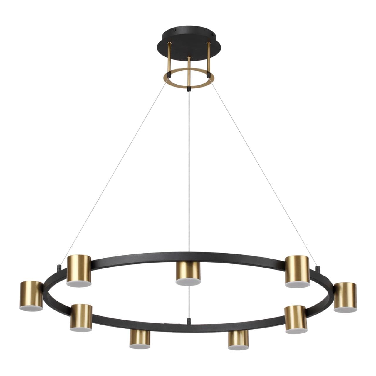 Lumion 6532/58L LEDIO LN23 029 чёрный, латунь Светильник подвесной LED 58W 3000-6000K 2224Лм 220V FLINT