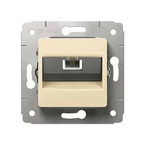 Legrand DIY Cariva Крем Розетка компьютерная 1-ая RG 45 UTP 6 кат 695924 — миниатюра 2