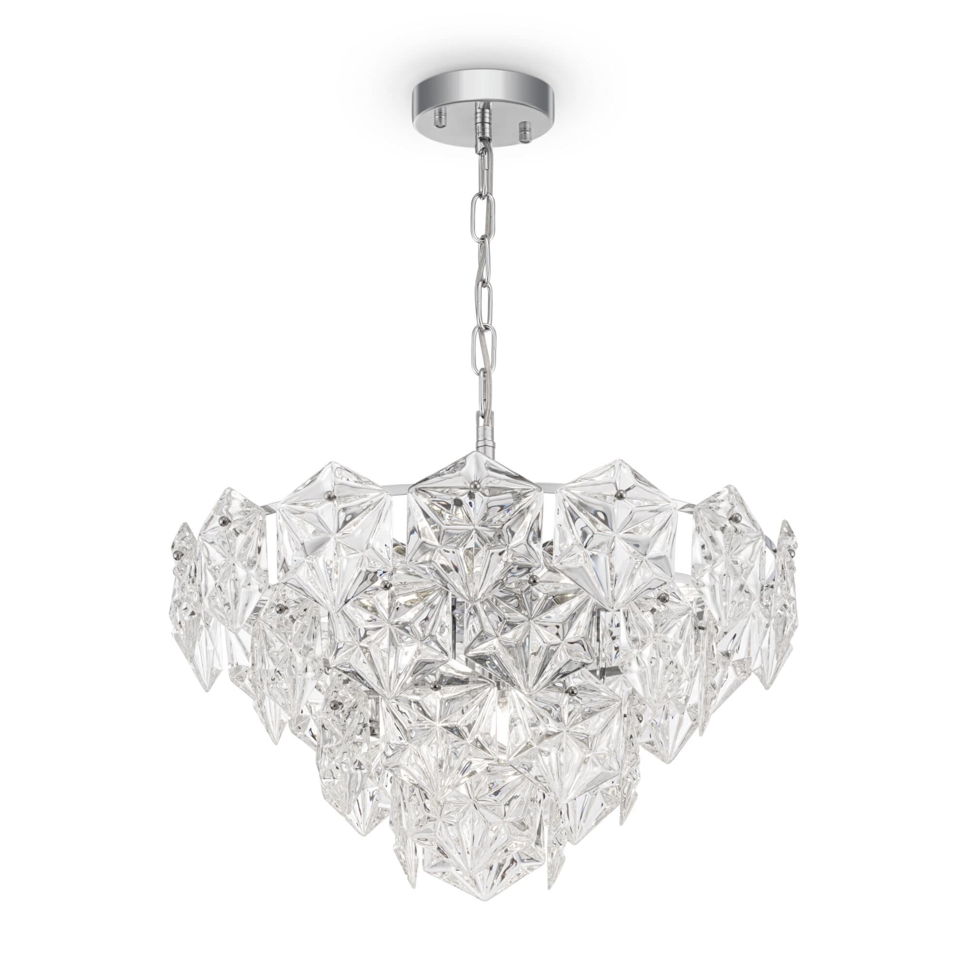 Freya Crystal Molly Хром Подвесной светильник FR1004PL-09CH — миниатюра 1
